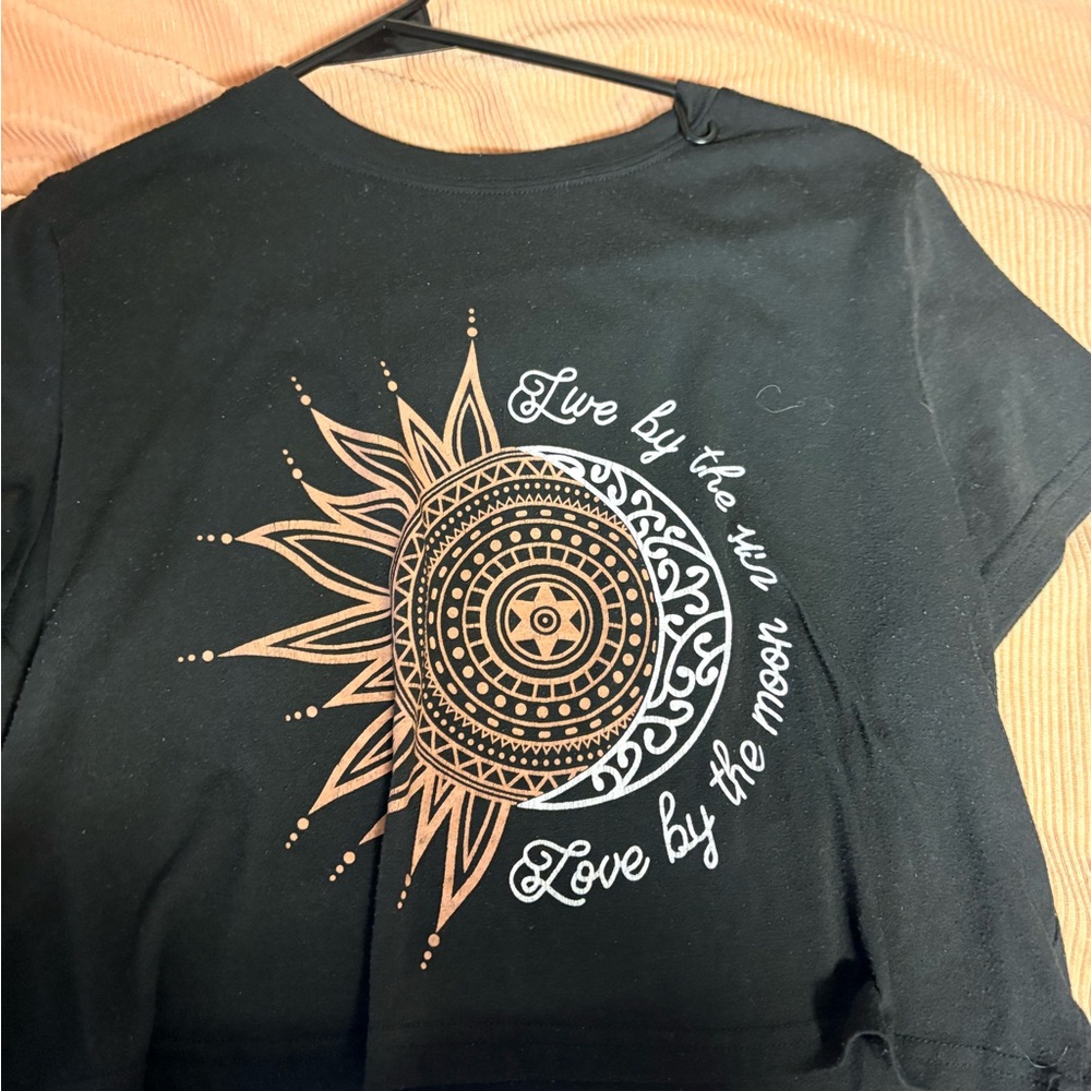 Black Graphic Women's Top